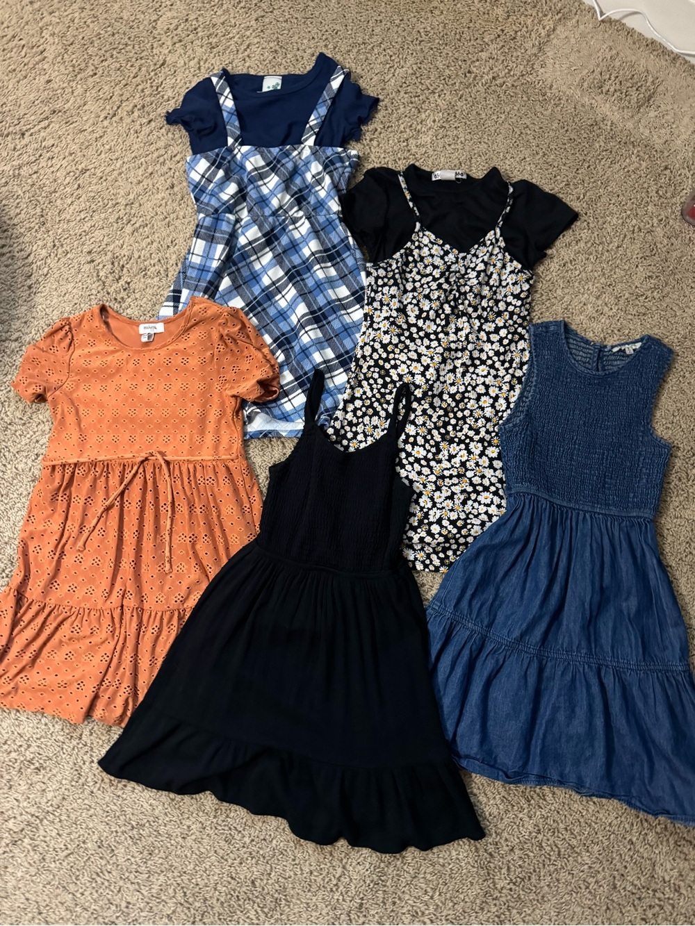 Lot of Five Dresses - Girls size 8